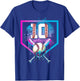 Baseball Drip 10th Birthday Home Plate Boy Youth 10 Year Old T-Shirt - T-Shirt | Royal