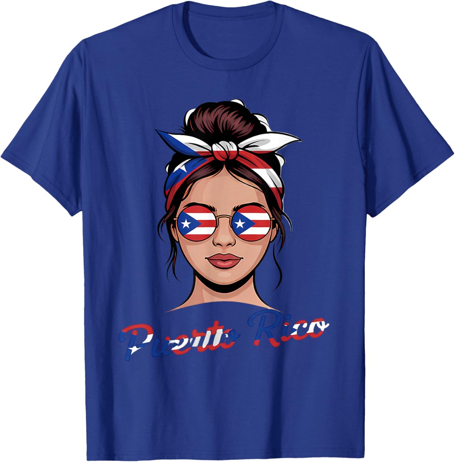 Puerto Rico Flag Coquette Bow Boricua Puerto Rican Flag T-Shirt - T-Shirt | Royal
