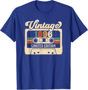 Vintage 1996 Limited Edition Design Perfect for Celebrating T-Shirt - T-Shirt | Royal