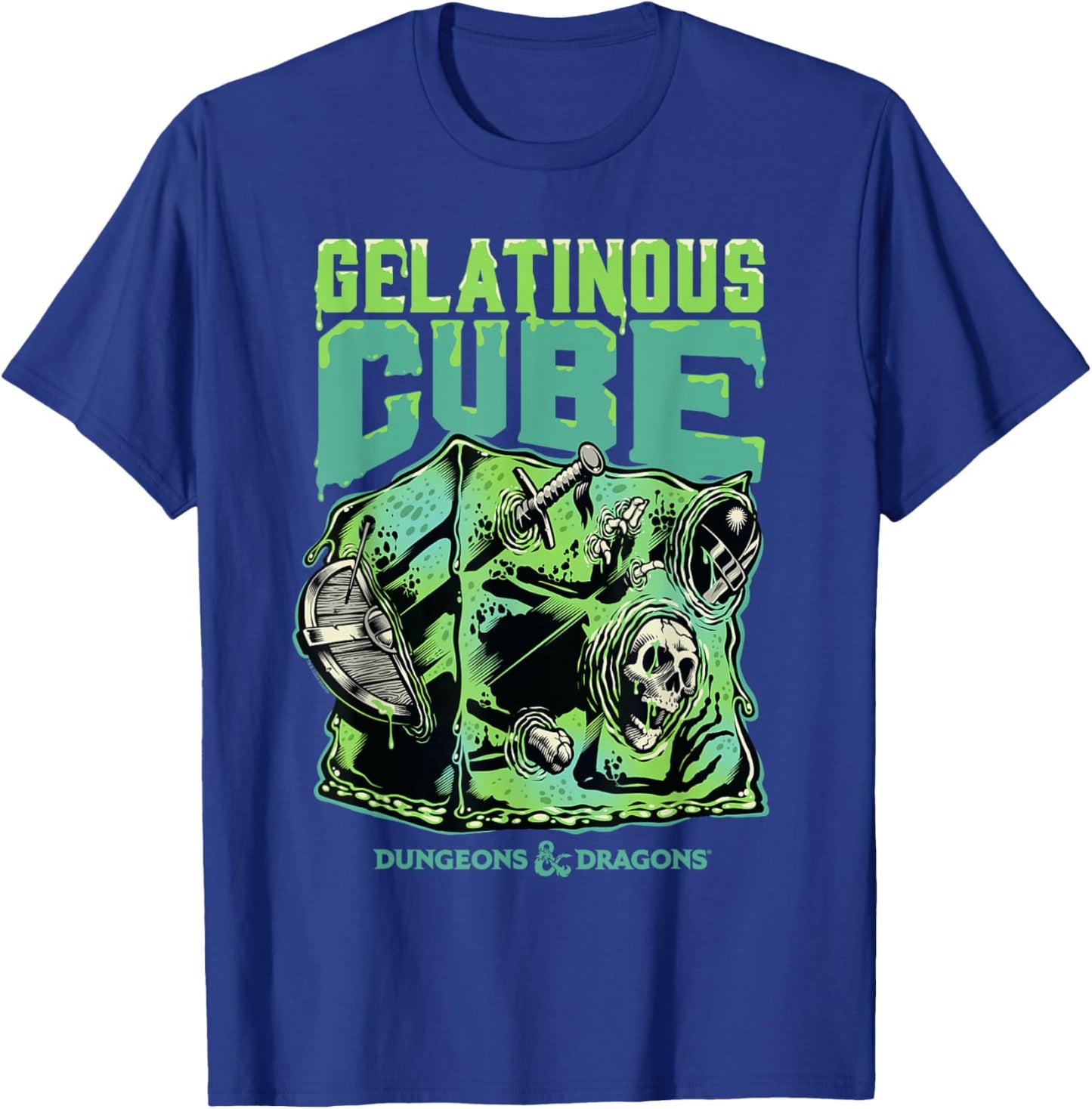 Dungeons & Dragons Acid Gelatinous Cube T-Shirt - T-Shirt | Royal