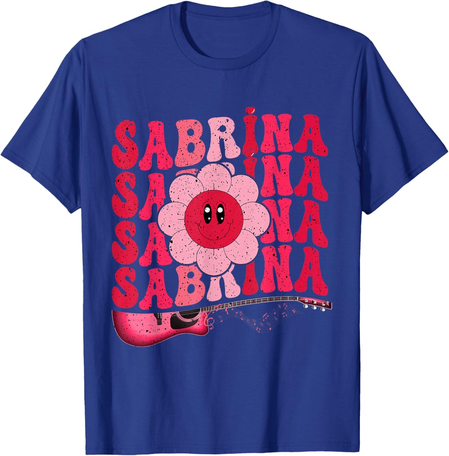 Funny Sabrina Custom Name I Love Sabrina Groovy Meme , Black, S T-Shirt - T-Shirt | Royal