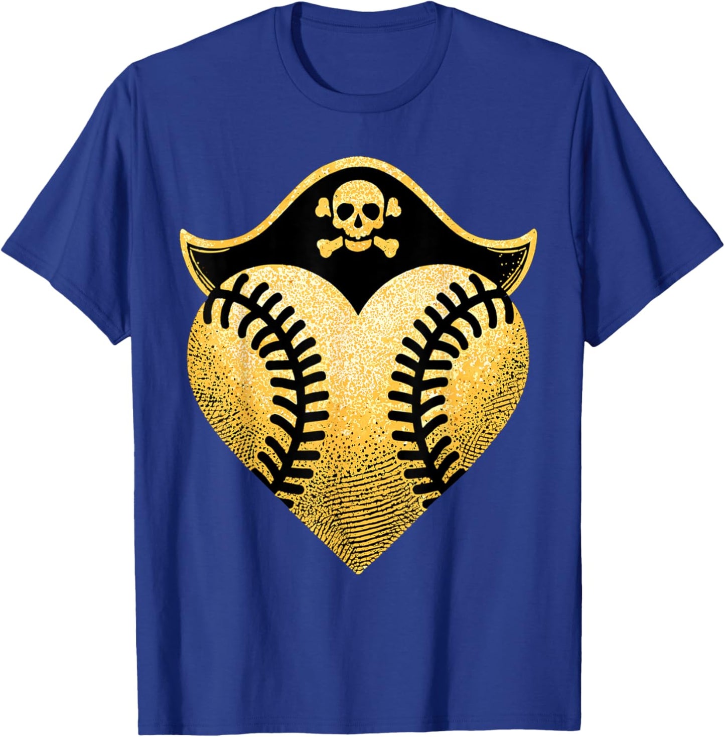 Baseball Pirate Baseball Player T-Shirt - T-Shirt | Royal