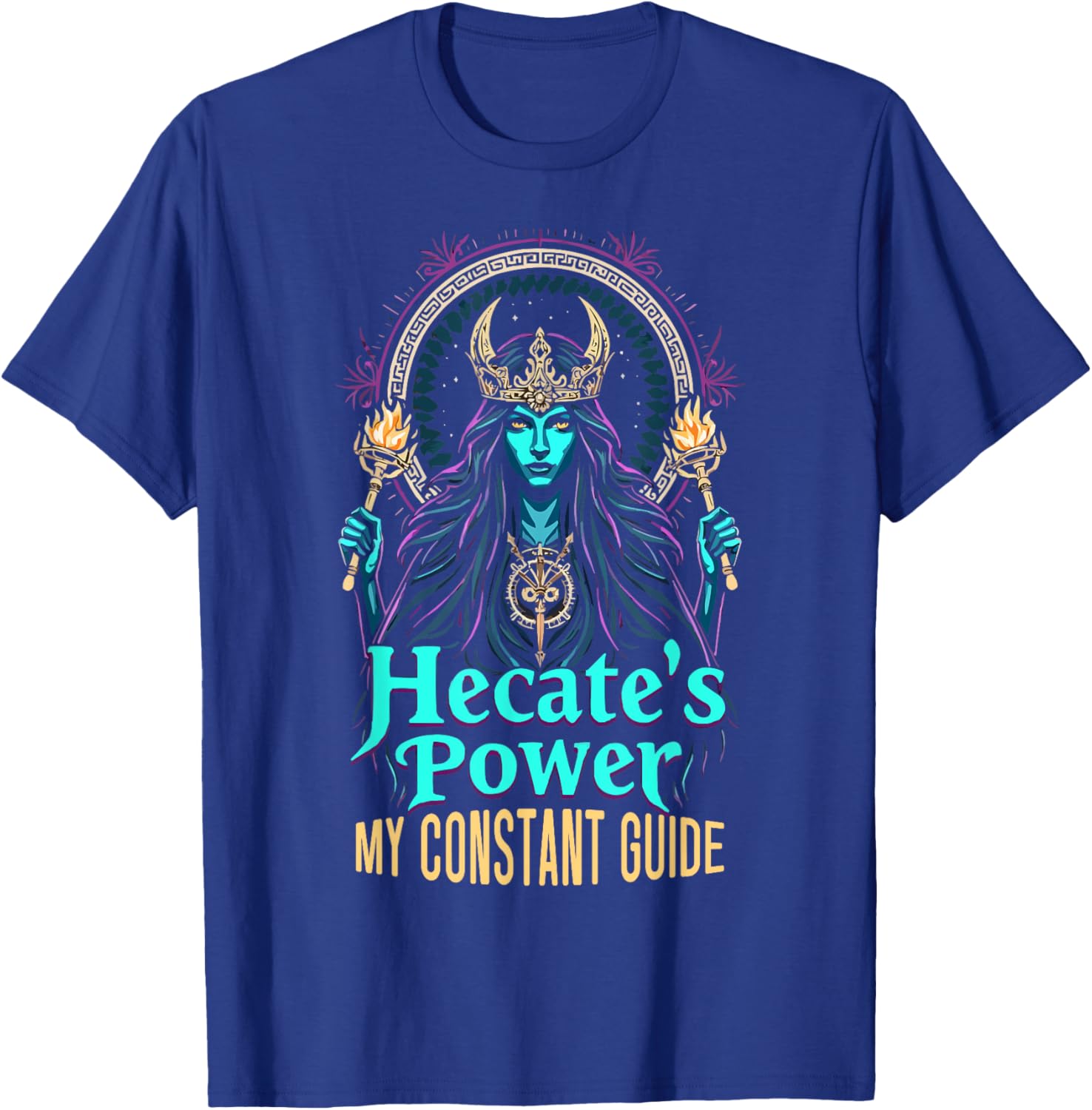 Hecate Moon Goddess Greek Goddess Greek Mythology T-Shirt - T-Shirt | Royal