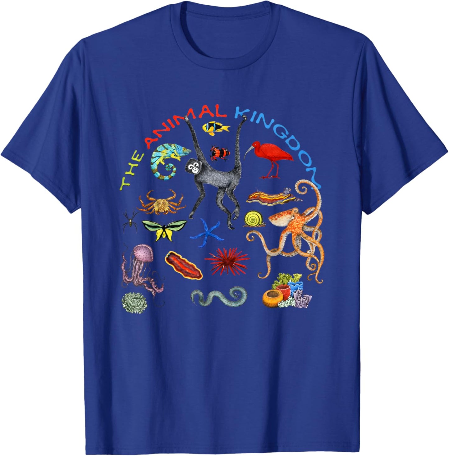 The Animal Kingdom Colorful Wildlife T-Shirt - T-Shirt | Royal