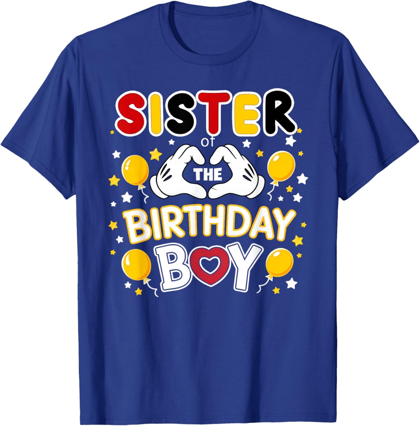 Sister of The Birthday Boy Shirt Matching Dad Son Family T-Shirt - T-Shirt | Royal