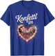 Confetti in the Heart Carnival Costume Women's Fancy Dress Outfit T-Shirt - T-Shirt | Royal