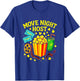 Movie Night Host - Popcorn Cinema Fun T-Shirt - T-Shirt | Royal
