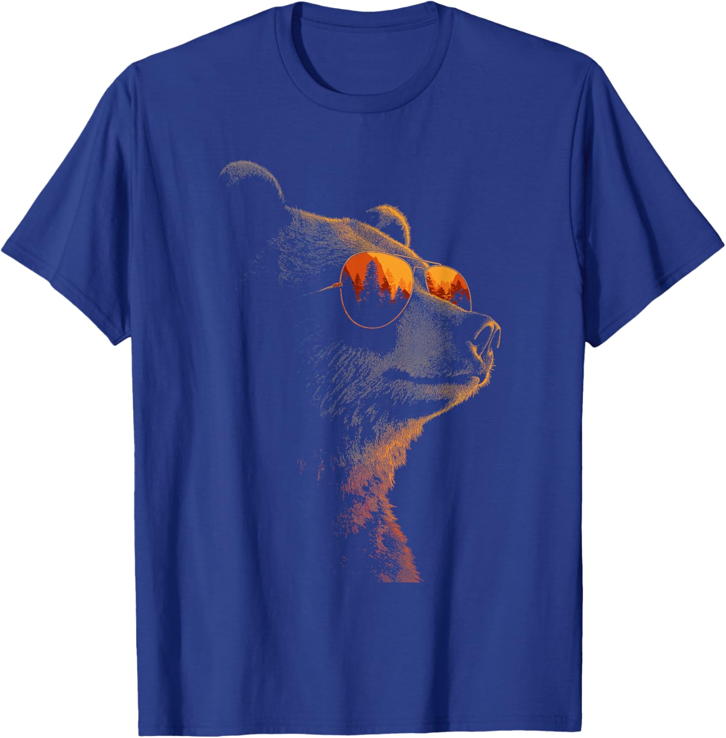 Retro Novelty Men Women Kids Funny Bear T-Shirt - T-Shirt | Royal