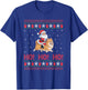 Ho Ho Ho Santa Riding Pomeranian Dog Ugly Christmas Sweater Men Women Kids T-Shirt - T-Shirt | Royal