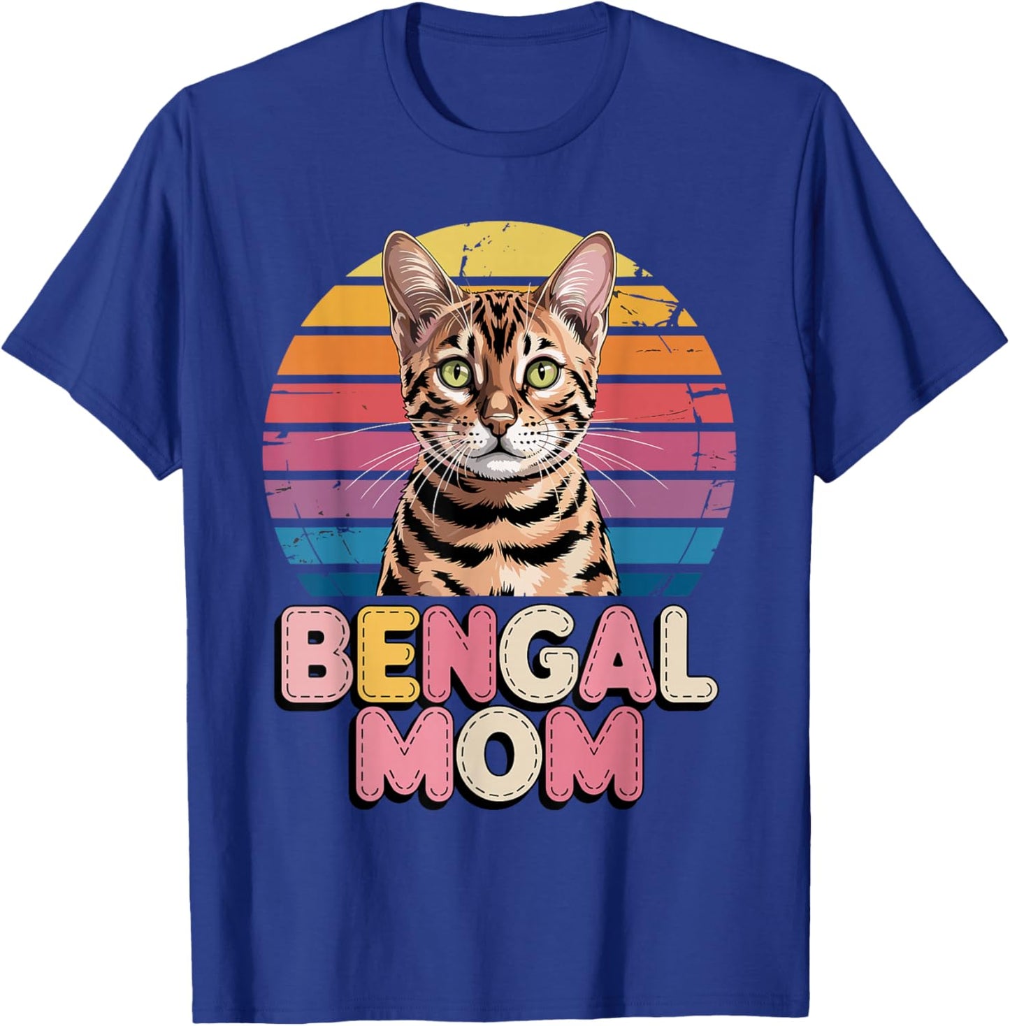 Retro Bengal Mom T-Shirt - T-Shirt | Royal