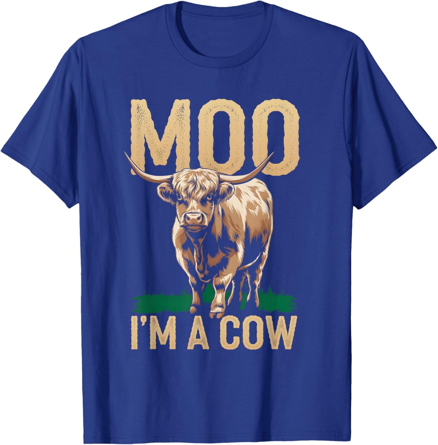 Moo I'm A Cow Cow Costume Men Kids T-Shirt - T-Shirt | Royal