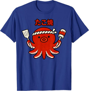 Takoyaki Pieuvre Japonaise Street Food Cute Kawaii Tako T-Shirt - T-Shirt | Royal