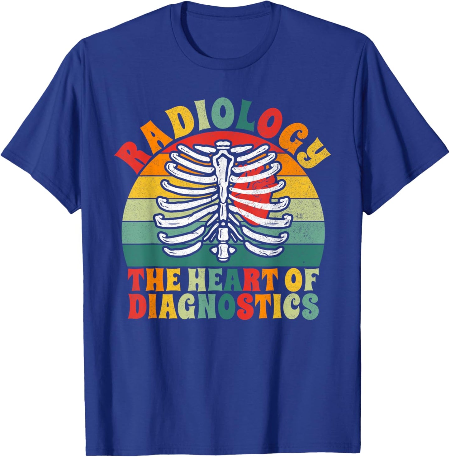 The Heart of Diagnostics Radiology T-Shirt - T-Shirt | Royal