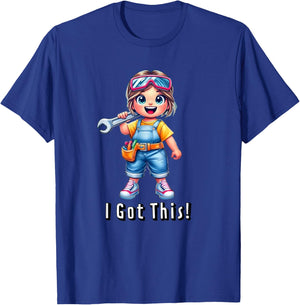 Car Girl Mechanic Tools I Got This STEM T-Shirt - T-Shirt | Royal