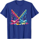 Hockey Ice Cream Drip Lax Boys Helmet Stick T-Shirt - T-Shirt | Royal