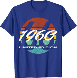 66th Birthday Man Woman 66 Years 1960 Funny Gift T-Shirt - T-Shirt | Royal