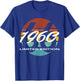 66th Birthday Man Woman 66 Years 1960 Funny Gift T-Shirt - T-Shirt | Royal