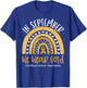 in September We Wear Gold Childhood Cancer Awareness Rainbow T-Shirt - T-Shirt | Royal