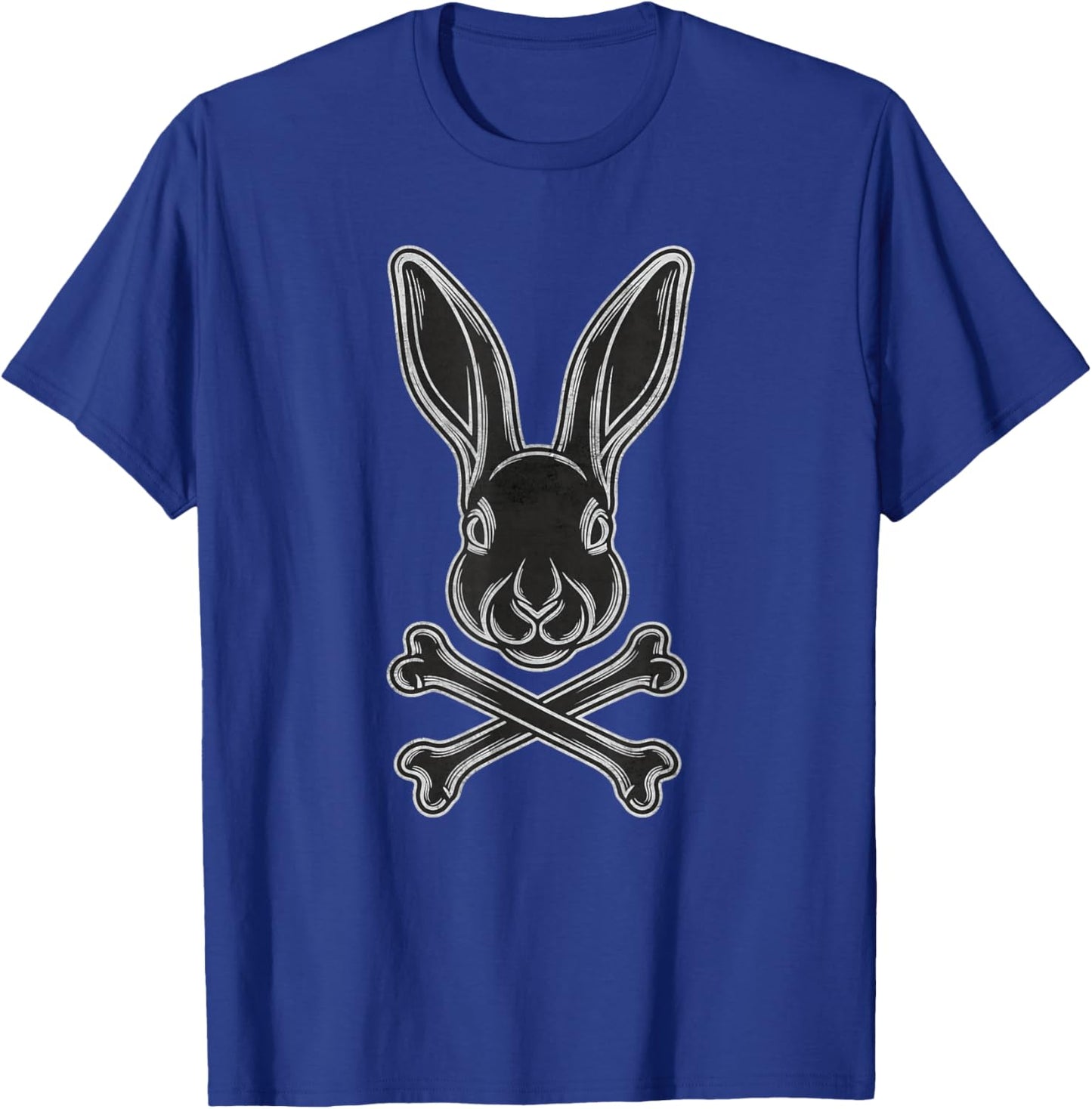 Gothic Easter Bunny Egg with Flag Jolly Roger T-Shirt - T-Shirt | Royal