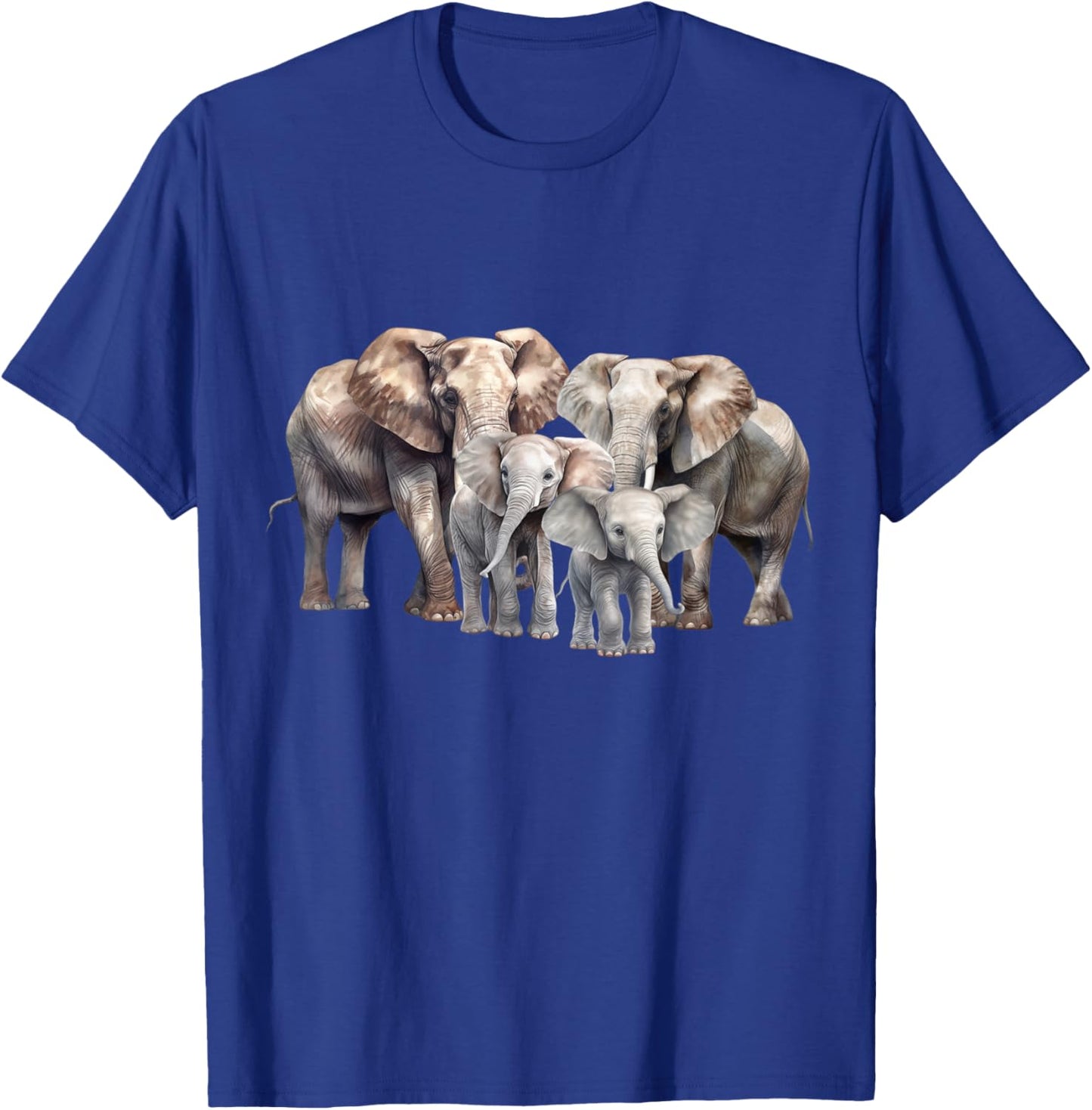 Elephant Family Elephant Women Kids Boys Girls T-Shirt - T-Shirt | Royal