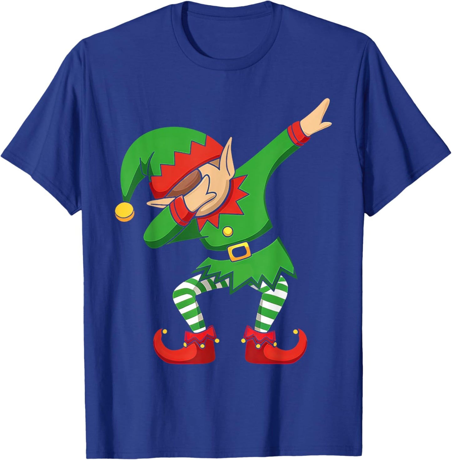 Dabbing Elf Christmas Squad Funny Xmas Family Boys Kids T-Shirt - T-Shirt | Royal
