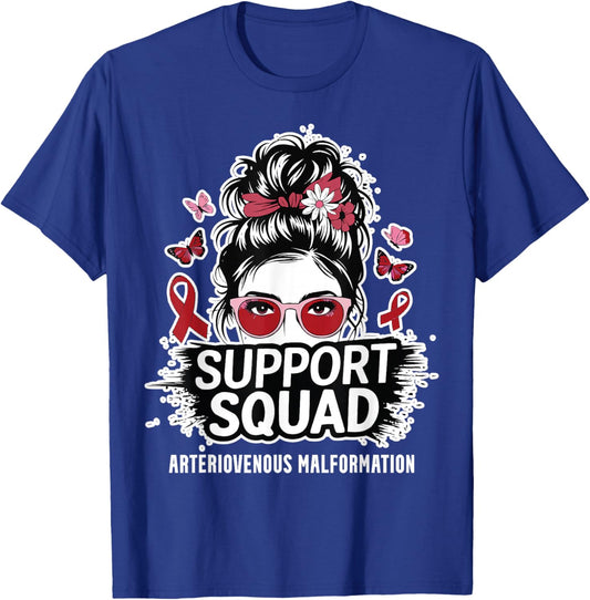 AVM Warrior Arteriovenous Malformation Awareness T-Shirt - T-Shirt | Royal