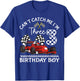 Can't Catch Me I'm Three Race Car Birthday Design Funny T-Shirt - T-Shirt | Royal