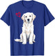 White English Cream Golden Retriever T-Shirt - T-Shirt | Royal