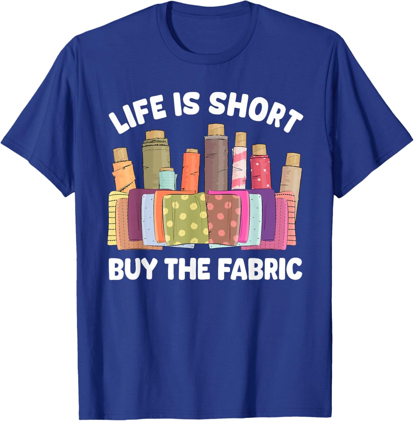 Cool Quilting Art Women Sewer Quilter Fabric Sewing T-Shirt - T-Shirt | Royal