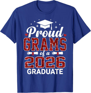 Proud Grams of a 2026 Graduate Senior Graduation Year T-Shirt - T-Shirt | Royal