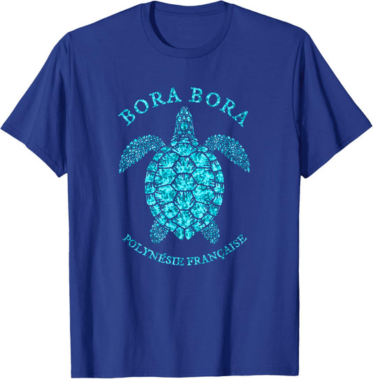Bora Bora French Polynesian Sea Turtle Souvenir T-Shirt - T-Shirt | Royal