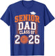 Senior Dad Class of 2026 Graduate Basketball Graduation 2026 T-Shirt - T-Shirt | Royal