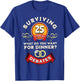 Surviving 25 Years Of Debates Funny 25th Wedding Anniversary T-Shirt - T-Shirt | Royal