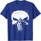 Marvel Punisher White Paint Splatter Skull Graphic T-Shirt - T-Shirt | Royal