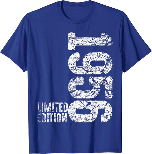 70th Birthday Man Woman 70 Years 1956 Decorative Gift Funny T-Shirt - T-Shirt | Royal