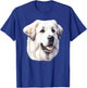 Great Pyrenees Portrait T-Shirt - T-Shirt | Royal