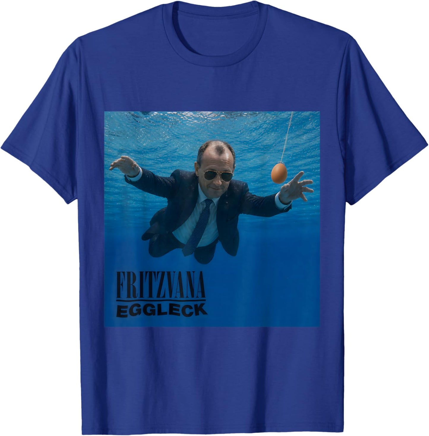 Fritze Merz Retro Meme Cover Eggleck Politik Kanzler Satire T-Shirt - T-Shirt | Royal
