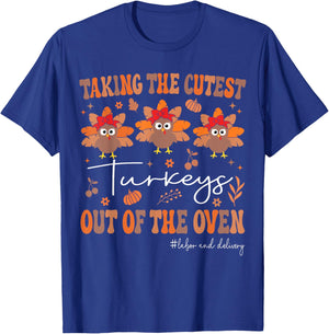 Thanksgiving Labor And Delivery Nurse Thanksgiving L&D Nurse T-Shirt - T-Shirt | Royal