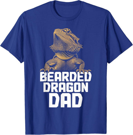 Bearded Dragon Dad Funny Reptile T-Shirt - T-Shirt | Royal