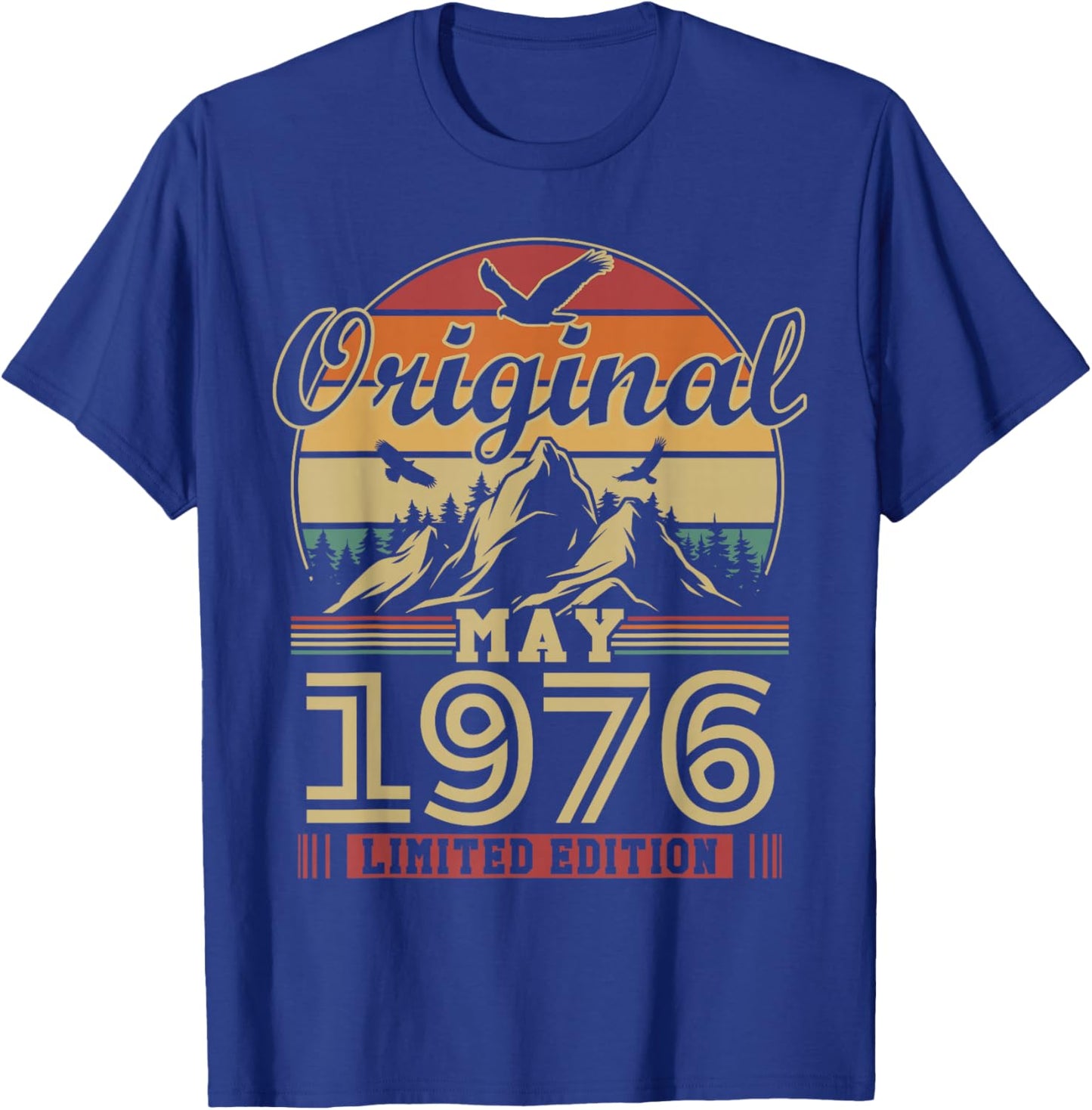 Vintage Cadeau Anniversaire 50 Ans pour Né en Mai 1976 T-Shirt - T-Shirt | Royal