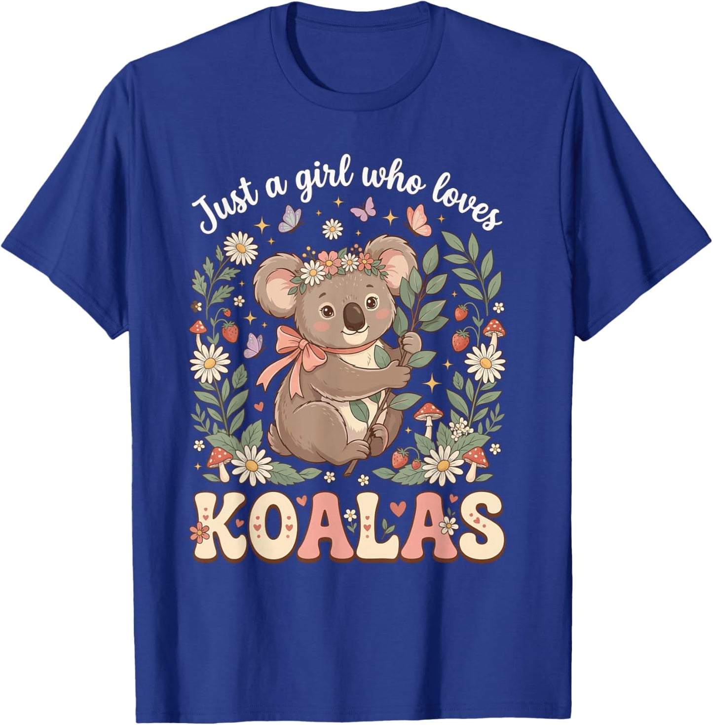 Just A Girl Who Loves Koalas Couronne de Fleurs en Forme d'ours Koala T-Shirt - T-Shirt | Royal