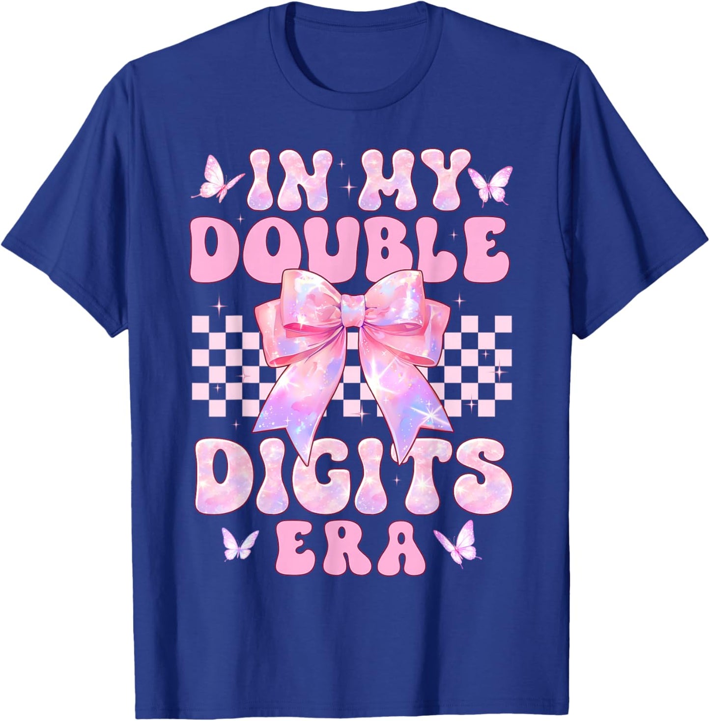 Preppy in My Double Digits Era Women Birthday Party T-Shirt - T-Shirt | Royal