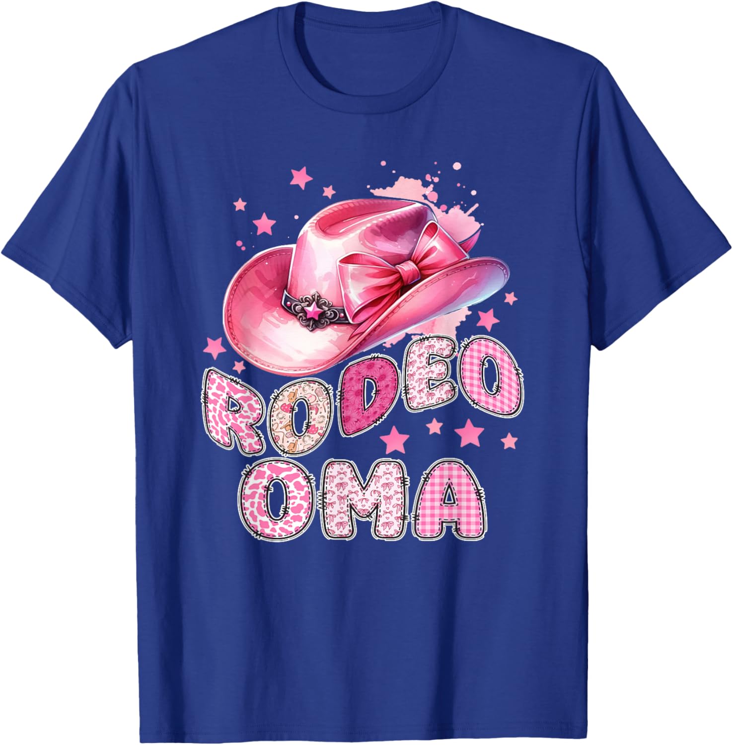 Rodeo Oma Pink Cowgirl 1St Birthday Family Matching T-Shirt - T-Shirt | Royal
