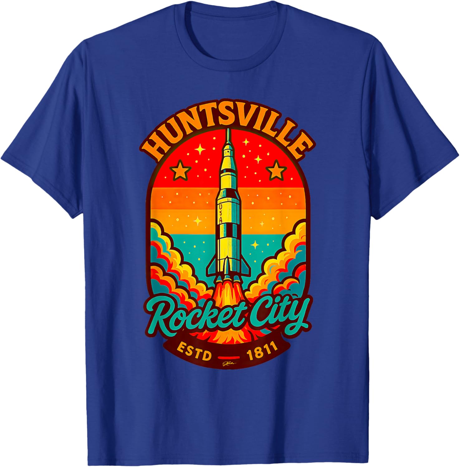 Huntsville, Alabama T-Shirt - T-Shirt | Royal