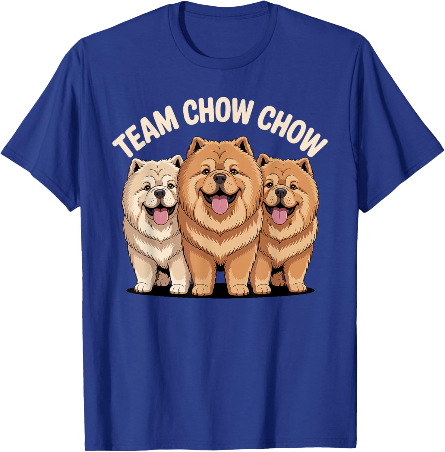 Cartoon Lion Dog Pet Dog Breed Team Chow Chow T-Shirt - T-Shirt | Royal