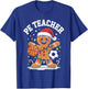 PE Teacher Gingerbread Christmas Physical Education Xmas T-Shirt - T-Shirt | Royal