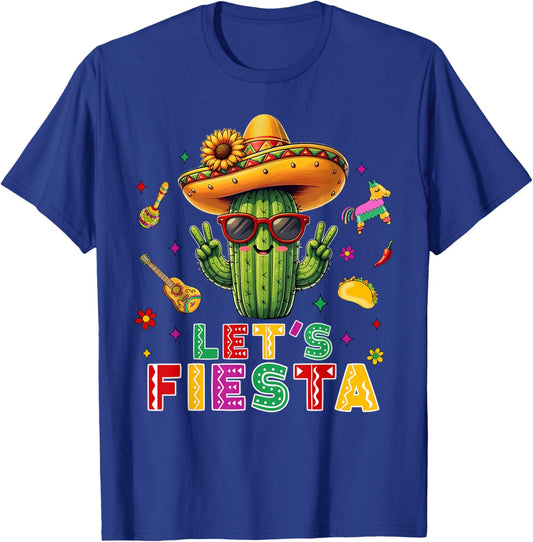 Cinco De Mayo Mexican Cactus Funny Lets Fiesta Party Women T-Shirt - T-Shirt | Royal
