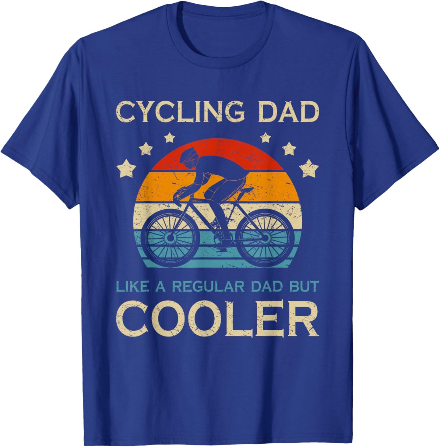 Cycling Dad Wie EIN Normaler Vater Nur Cooler Radfahrer Papa T-Shirt - T-Shirt | Royal