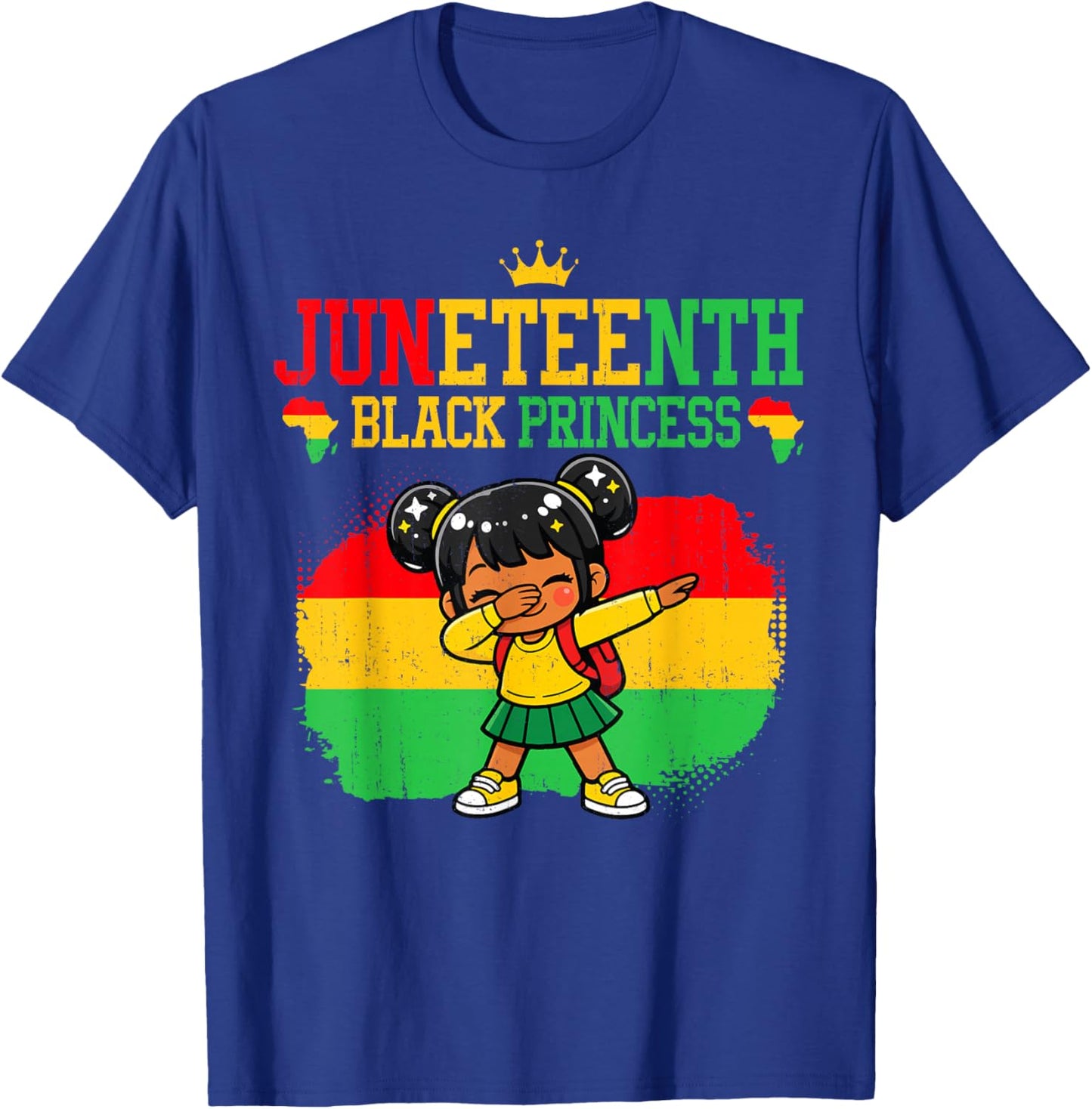 Juneteenth 1865 Black Princess African June 19th Women Kids T-Shirt - T-Shirt | Royal
