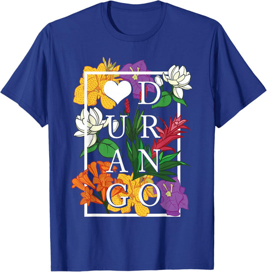Durango Mexico Wildflower Pride Floral T-Shirt - T-Shirt | Royal